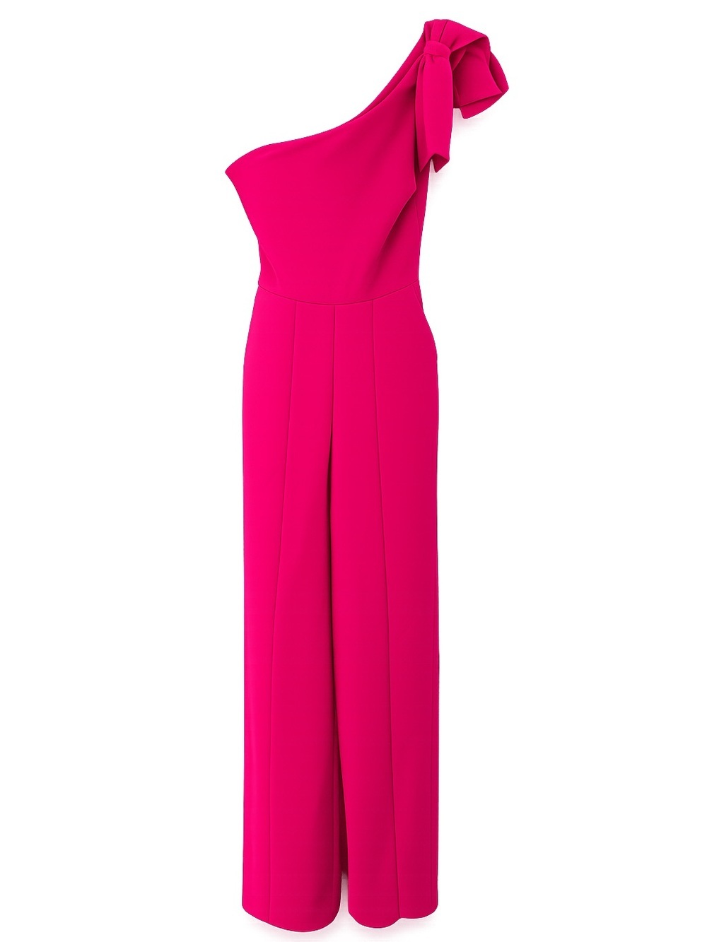 Express One-Shoulder Fuchsia Jumpsuit 💫💞🥂with Shoulder Bow Never Worn,No Tags